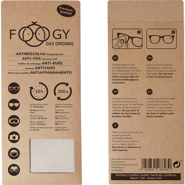 Image du produit Foogy Chiffon à lunettes antibuée