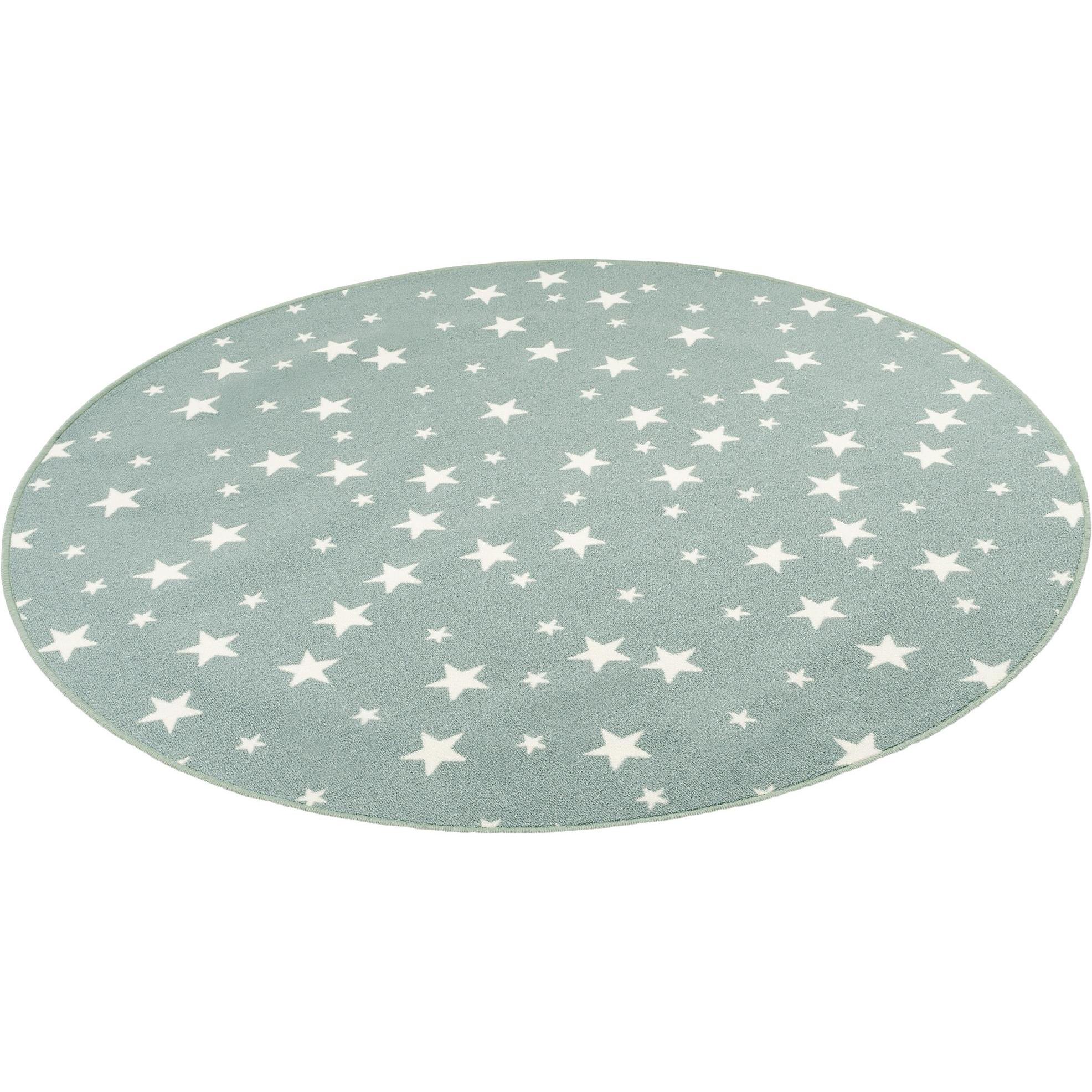 Snapstyle, Kinderteppich, Kinder Spiel Teppich Sterne (100 x 100 cm)