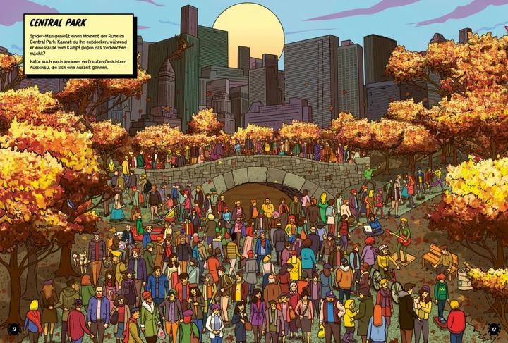 Produktbild Marvel: Wo ist Spider-Man? Das grosse Wimmelbuch (Deutsch, Constanze Steindamm, Marvel, 2024)