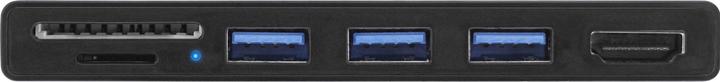 Actual product image InLine MultiHub (USB-C, 3 Ports)