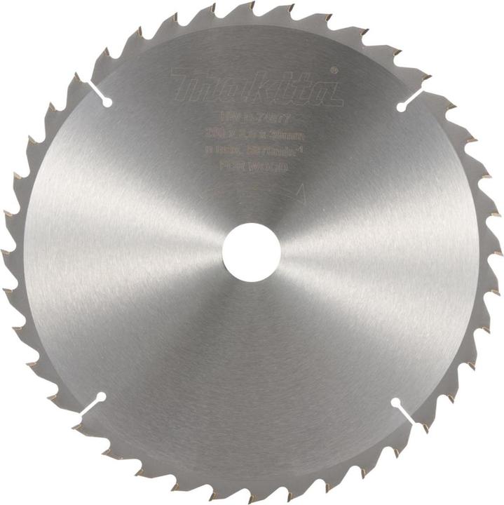 Makita D-74077 Scie en carbure 260 x 2,6 x 30 mm 15° T40 Bois standard