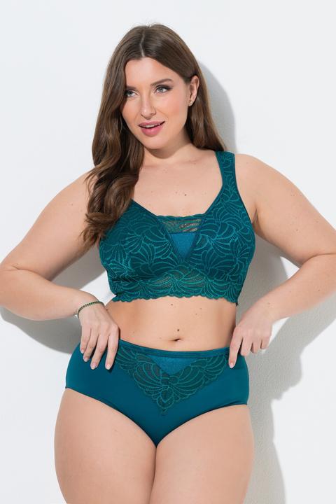 Immagine prodotto Ulla Popken Slip midi in microfibra con pizzo (56)