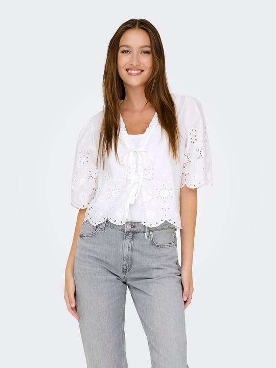 Immagine prodotto Only Onlmiffy S/S Emb Tie Top Os Wvn (L)
