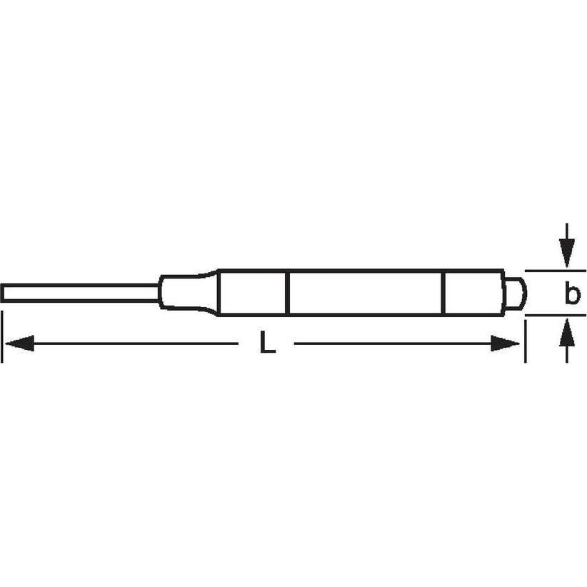 Thumbnail - Bahco, Meissel, 1,8-mm-Splintentreiber mit gerändelter Führungsbuchse, 85 mm