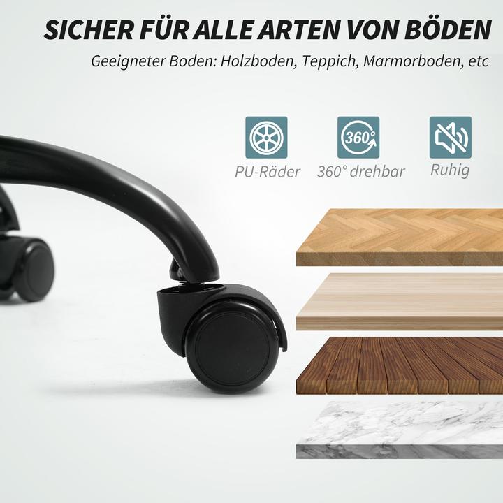 Produktbild Homcom Bürostuhl Polyester Grau