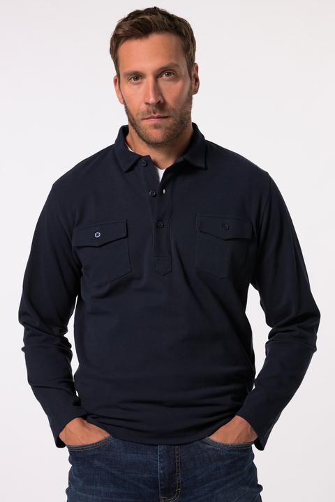 Immagine prodotto JP1880 Maglia polo in piqué con maniche lunghe e taschini, fino alla tg. 8XL (6XL)
