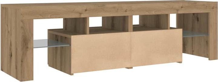 Produktbild VidaXL TV Schrank Lowboard Fernsehschrank Fernsehtisch mit LED Artisan-Eiche