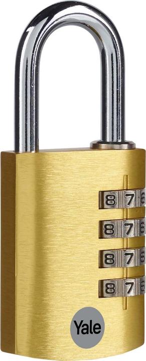 Yale YE3CB/38/131/1/GO Padlock 38 mm Gold Combination lock