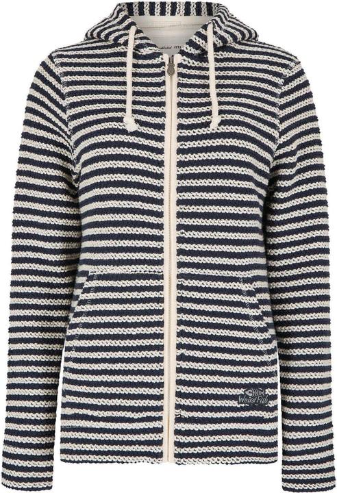 Actual product image Weird Fish Womens/Ladies Fisher Stripe Macaroni Eco Friendly Full Zip Hoodie (38)