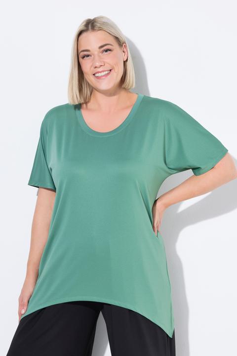 Actual product image Ulla Popken Quick Drying Pointed Hem Stretch Fit Tee (50, 52)
