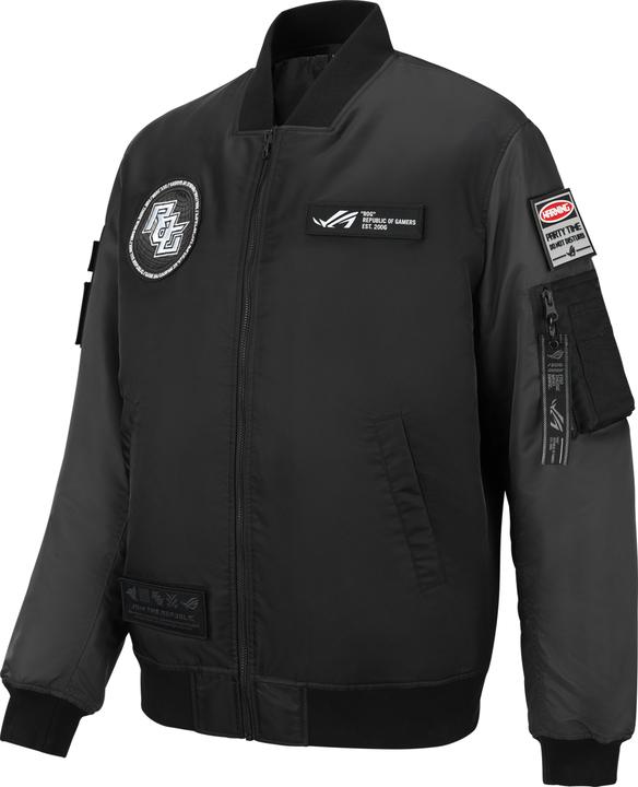 ASUS ROG Cosmic Bomber, Bomber, Male, Adult, M, SML, Black, Grey