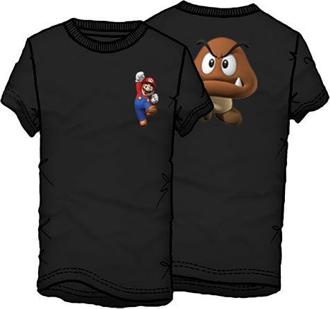 Immagine prodotto Super Mario Bros. Maglietta Supermario Mushroom Uomo - Nero - s (S)
