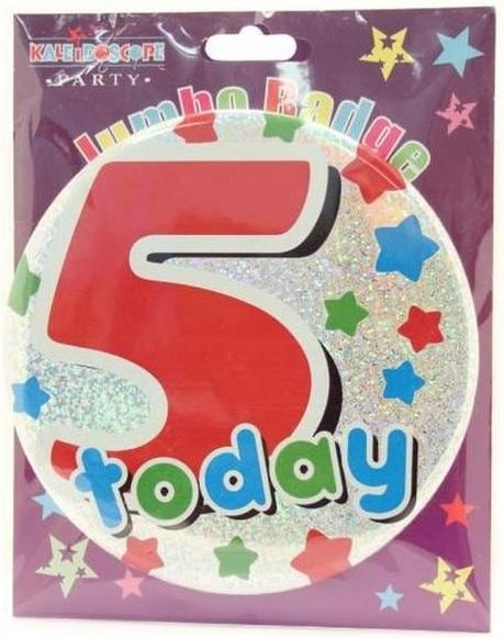 Immagine prodotto Apac Today Glitter 5° Compleanno Distintivo