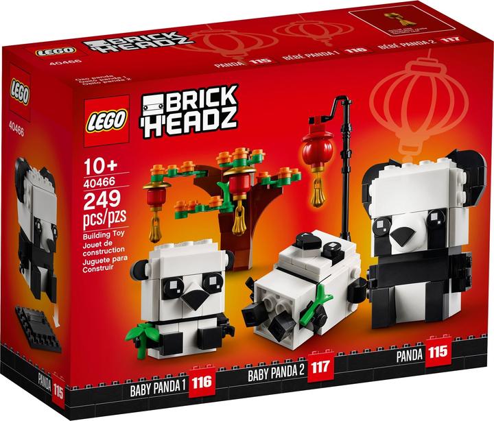 Produktbild LEGO Pandas fürs chinesische Neujahrsfest (40466, LEGO Brickheadz)