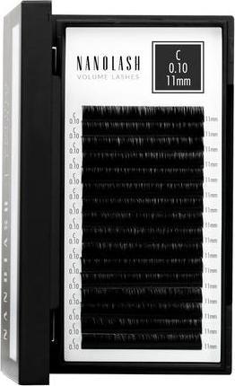 Nanolash Volume Lashes Falsche Wimpern für professionelle Wimpernverlängerungen 11mm 0.10 C (Künstliche Wimpern)