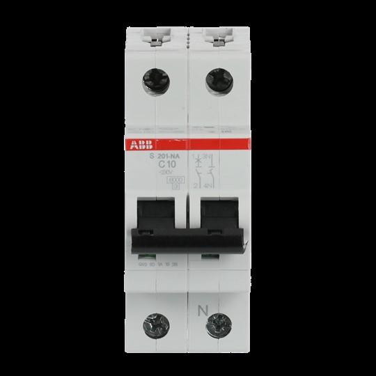 Actual product image ABB S201-C10NA Automatic circuit breaker 10A pro M compact 1p+NA