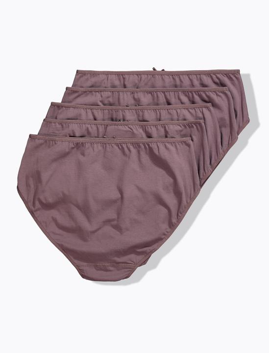 Produktbild Ulla Popken Midislips, 5er-Pack, einfarbig, bis Gr. 66/68 (54)
