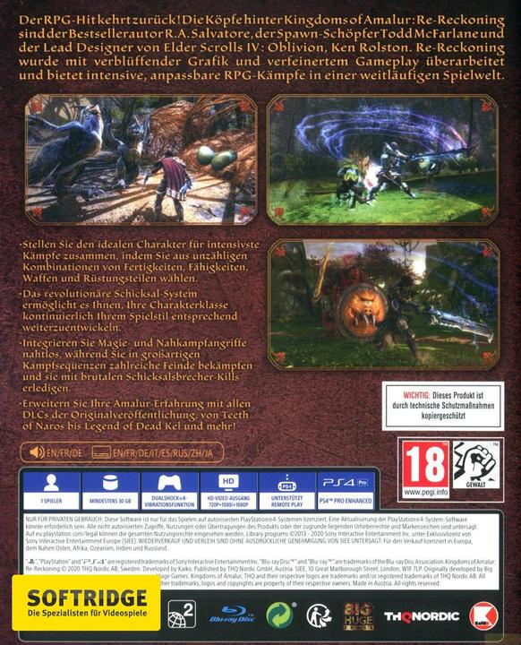 Immagine prodotto THQ Kingdoms of Amalur Re-Reckoning (PS4, EN)