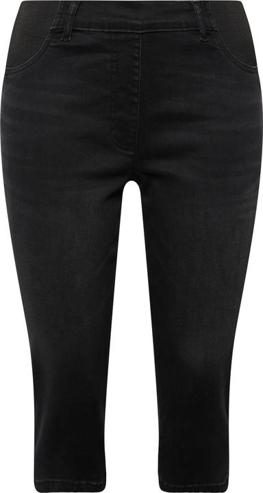 Produktbild Ulla Popken Capri-Jeans Sienna, schmales Bein, Elastikbund, Stretch (60)