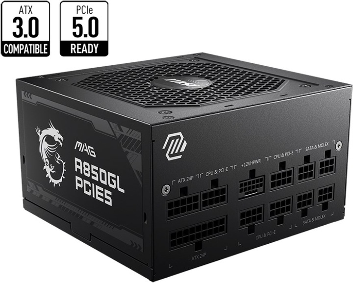 Actual product image MSI MAG A850GL PCIE5 (850 W)