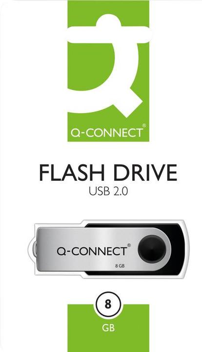 Produktbild Q-Connect USB Flash Drive 2.0 (8 GB, USB-A)