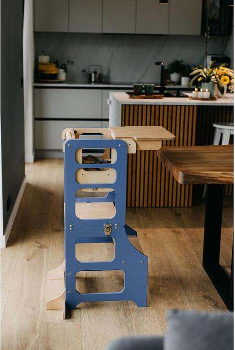 Image du produit Duck Woodworks klappbarer Lernturm und Hochstuhl