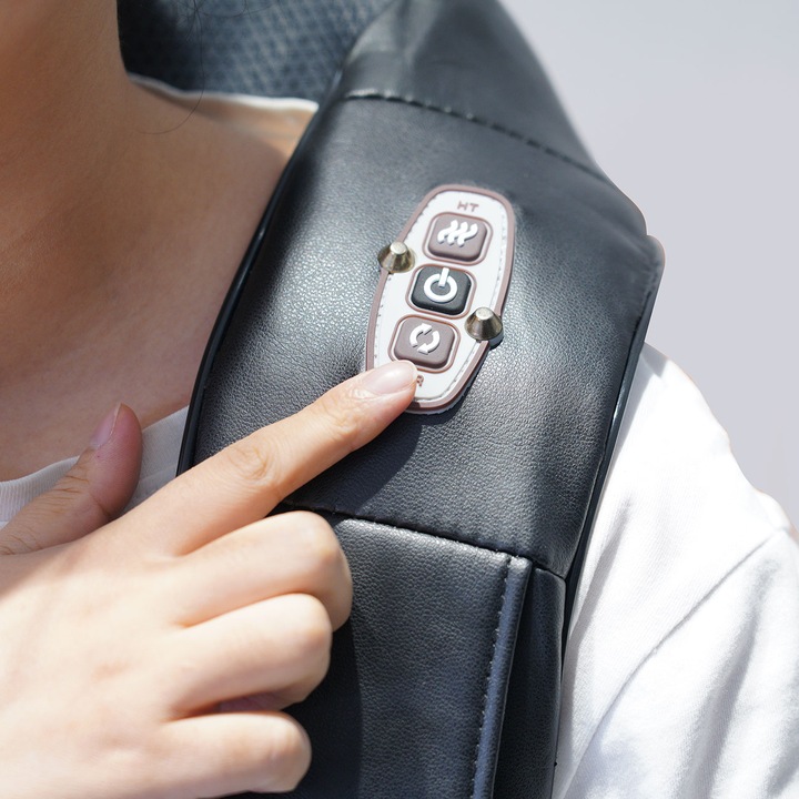 Produktbild Casativo Shiatsu-MassagerÃ¤t fÃ¼r Nacken, Schulter u.v.m. mit 4 MassagekÃ¶pfen & IR-TiefenwÃ¤rme