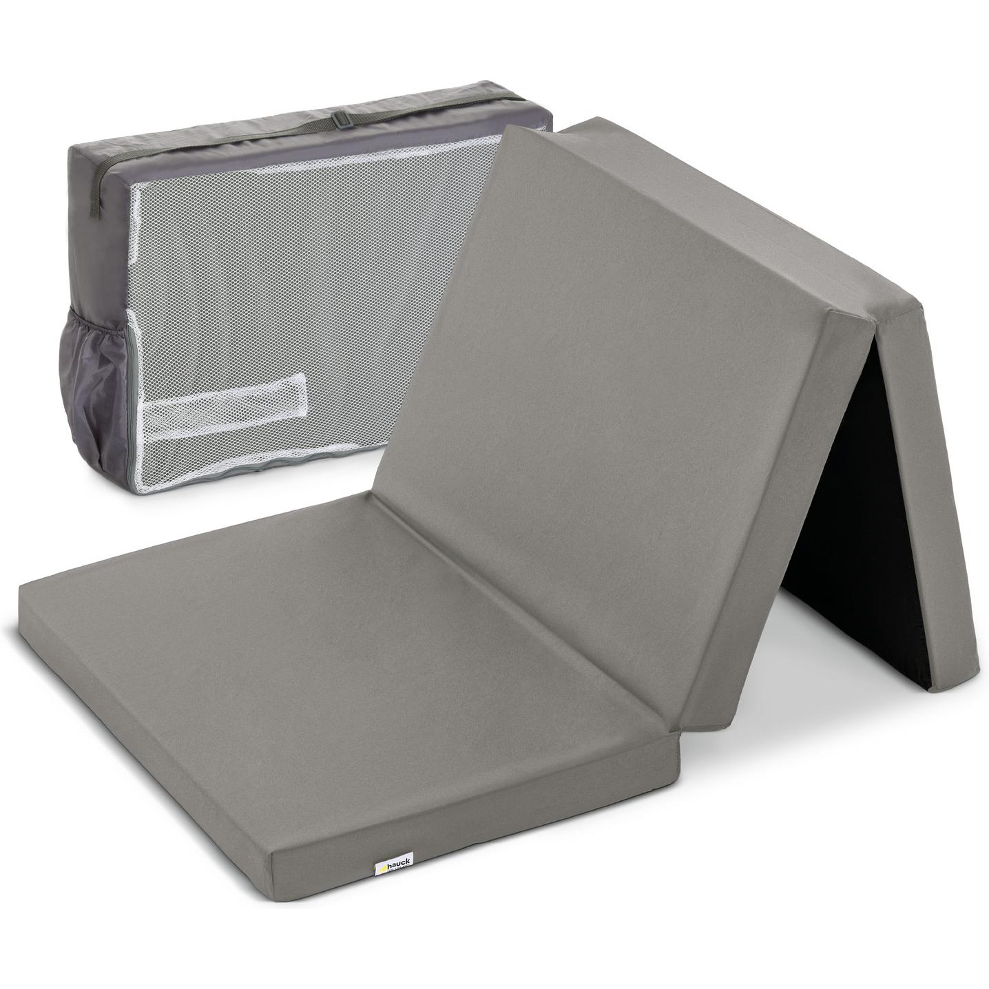 Hauck, Lettino da viaggio, Dream N Play Plus Travel Crib, dusty mint + Sleeper Mattress, 60 x 120 cm, Grey (60 x 120 cm)