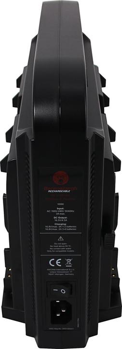 Actual product image Berenstargh paralleles 4-fach Slim-Ladegerät kompakt Sony Red DSLR V-Mount Akkus Netzteilfunktion
