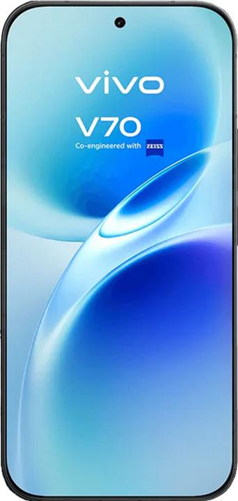 Actual product image Vivo V70 5G 8/256GB schwarz (256 GB, Authentic Black, Black, Black, 6.59", Dual SIM, 5G)