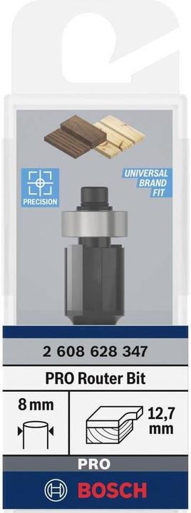 Produktbild Bosch Professional Zubehör Laminat-Bündigfräser, 8 mm, D1 12,7 mm, L 13 mm, G 56 mm