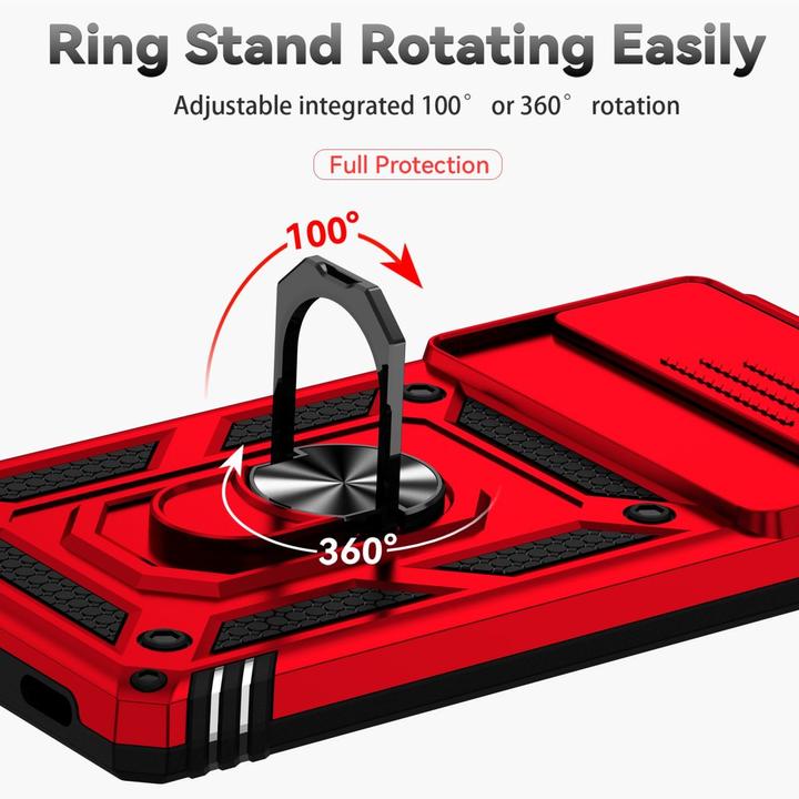 Produktbild König Design Hülle Handy Schutz für Google Pixel 6a Case Cover Halter Ring Etuis Bumper Neu (Google Pixel 6a)