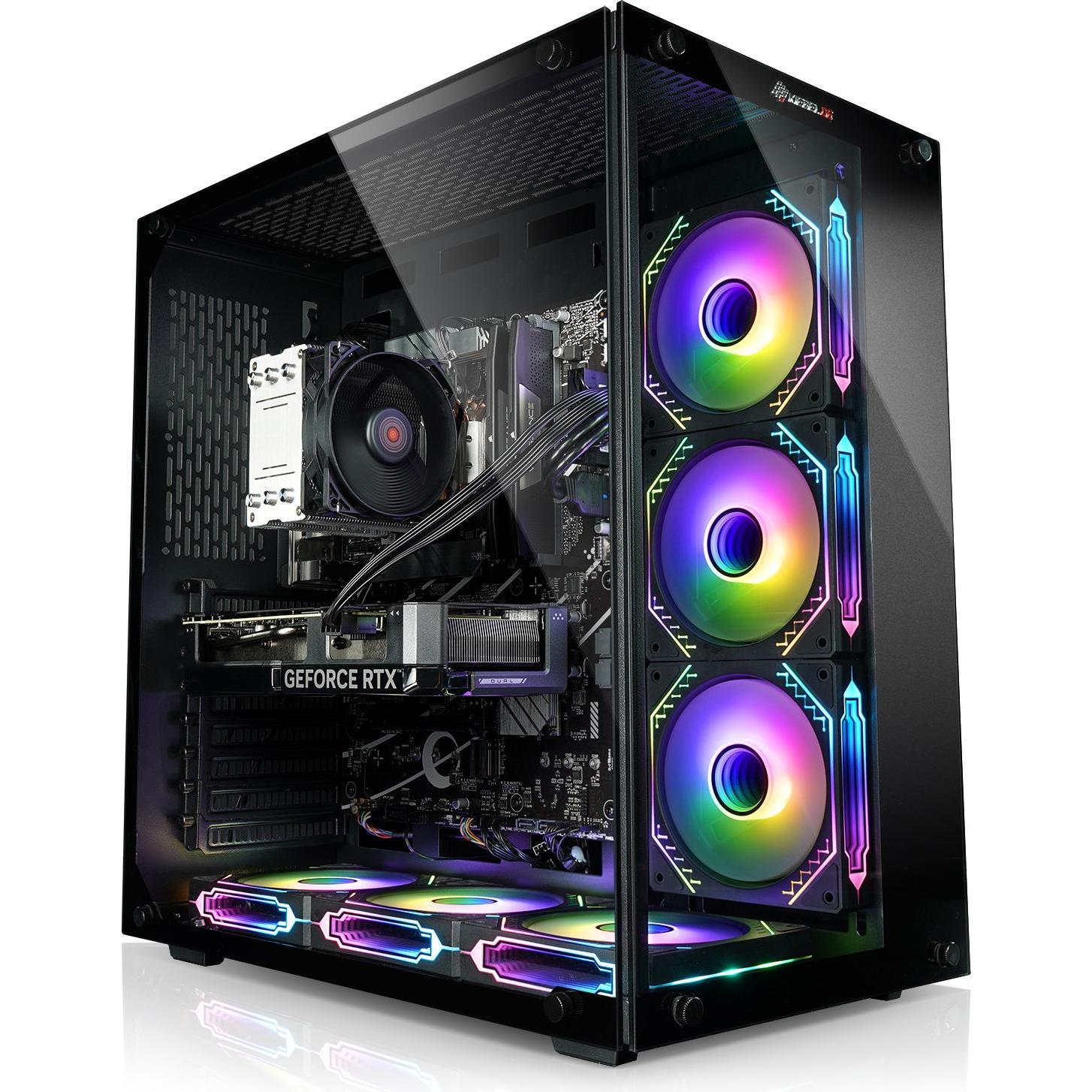 Kiebel Panorama V (AMD Ryzen 5 5500, 16 GB, 1000 GB, GeForce RTX 3050), PC, Schwarz