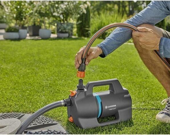 Produktbild Gardena Gard Gartenpumpe 4100 Silent Saugsch.Set 09052-20 (Gartenpumpe)