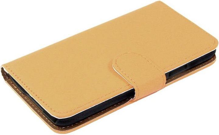 Produktbild König Design Schutzhülle Handytasche (Flip Quer) für Handy Samsung Galaxy S5 / S5 Neo Hellbraun (Samsung Galaxy S5, Samsung Galaxy S5 Neo)