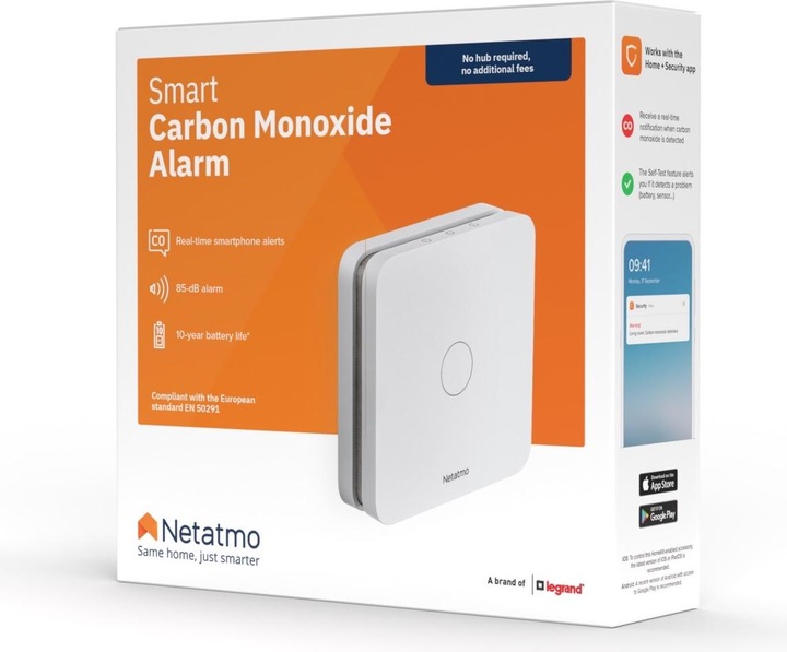 Produktbild Netatmo Kohlenmonoxidmelder (EU-Version)