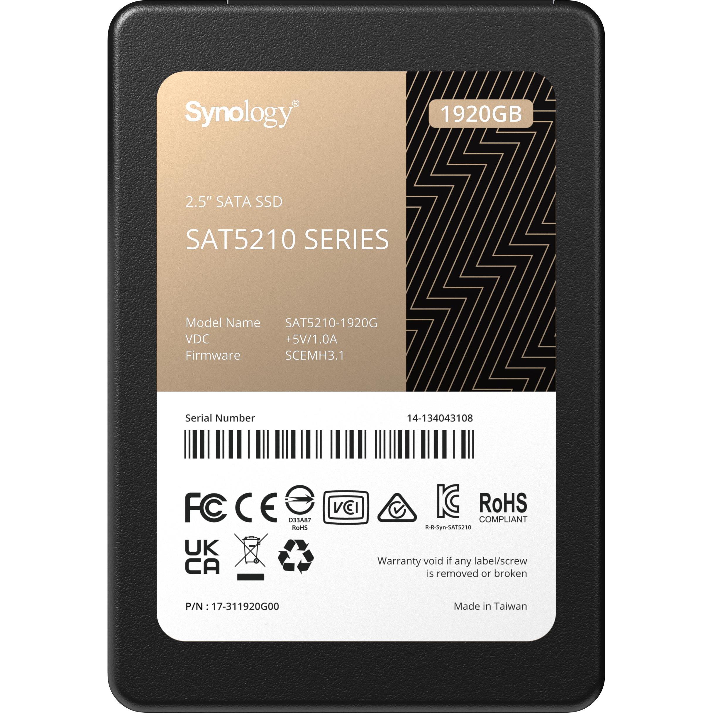 Synology SAT5210-1920G (1920 GB, 2.5"), SSD