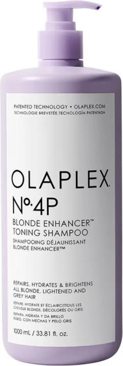 Actual product image Olaplex Blond Enhancer Toning Shampoo No. 4P 1000ml (1000 ml, Liquid shampoo)