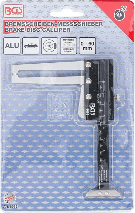 Produktbild BGS Bremsscheiben-Messschieber 60 mm (Bremsset)