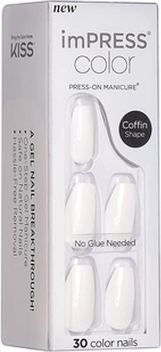 Immagine prodotto KISS My Face - imPRESS Colour MC Frosting Nails - Unghie autoadesive (30 pezzi) - - - (Unghie artificiali, 501 Glassa)