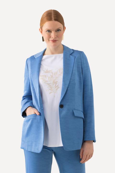 Immagine prodotto Ulla Popken Blazer con revers, abbottonatura e texture (48)