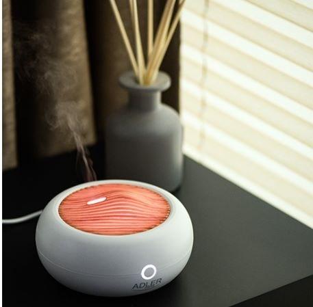 Actual product image Adler AD 7969 USB Ultrasonic aroma diffuser 3in1, White (70 ml)