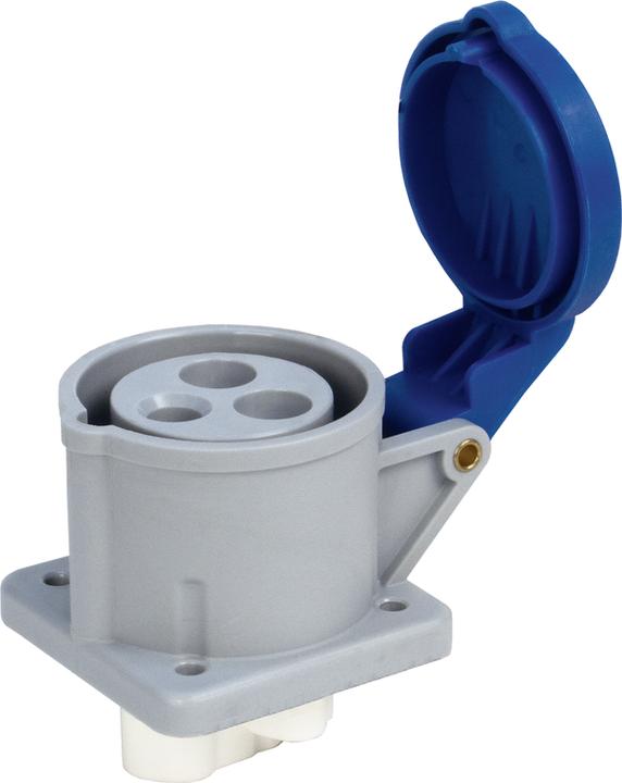 Image du produit Steffen Elément de prise CEE16/3 IP44 230V 6h distance entre les trous 38mm bleu