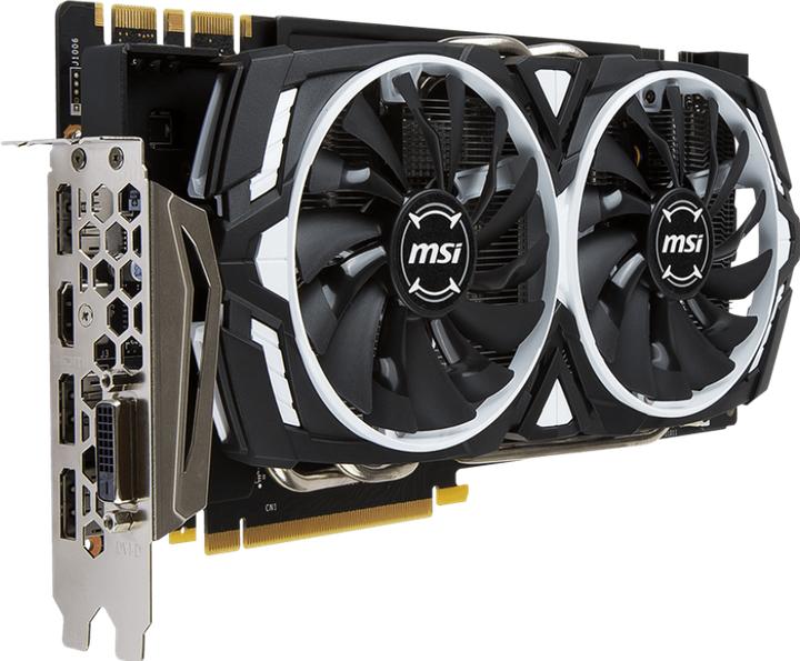 Actual product image MSI GeForce GTX 1070 ARMOR OC (8 GB)