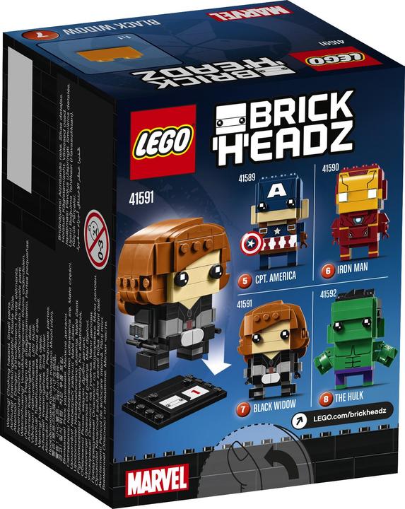 Produktbild LEGO Black Widow (41591, LEGO Brickheadz)