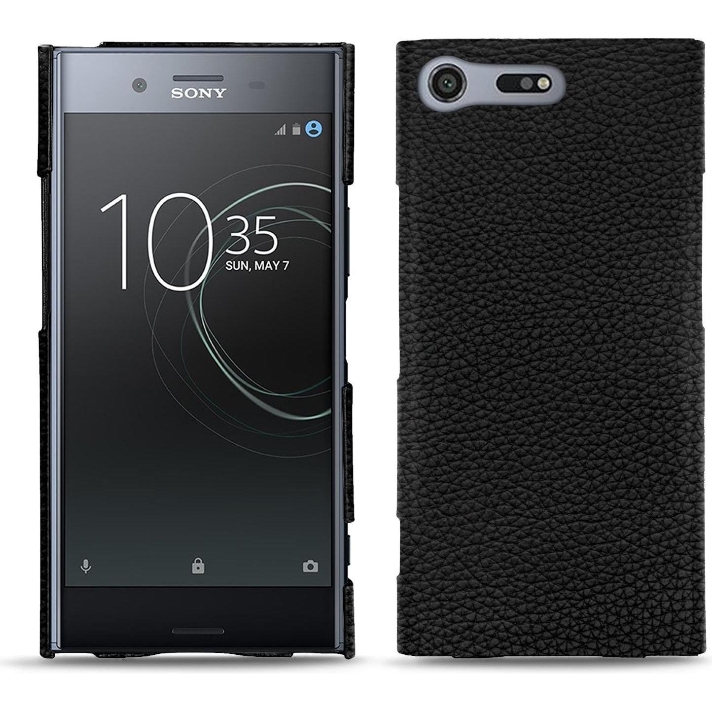 Noreve Lederschutzhülle (Sony Xperia XZ Premium), Smartphone Hülle, Schwarz