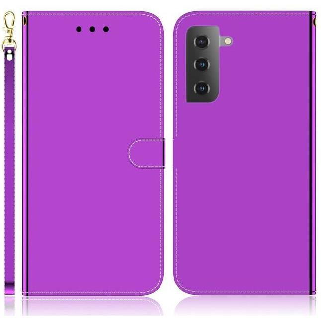 Thumbnail - MU Style Mirror Surface Bookcover Series (Samsung Galaxy S22+), Smartphone Hülle, Violett