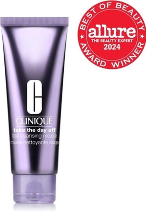 Actual product image Clinique Take The Day Off Facial Cleansing Mousse with Hyaluronic Acid (Cleansing mousse, 125 ml)