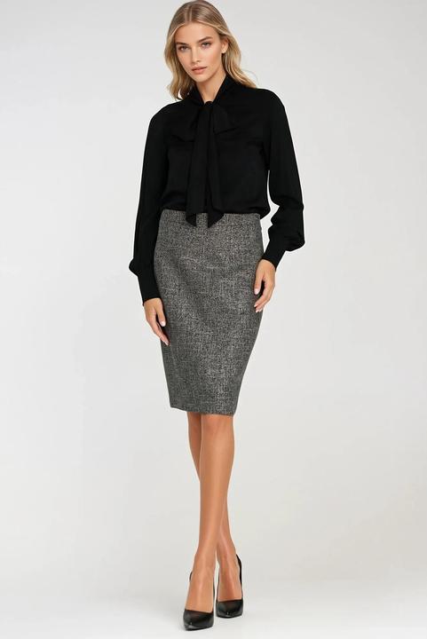 Actual product image Nife Women's viscose blouse with belt (40)