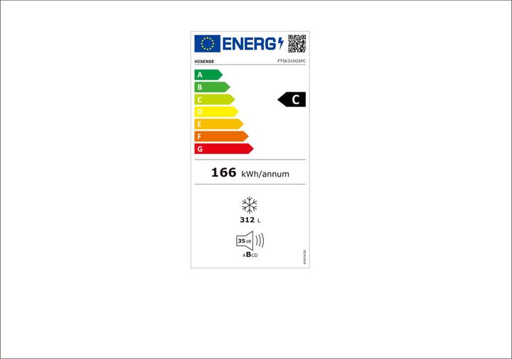 Energy Label Hisense FT5K310GSFC (Stand-alone, 312 l)